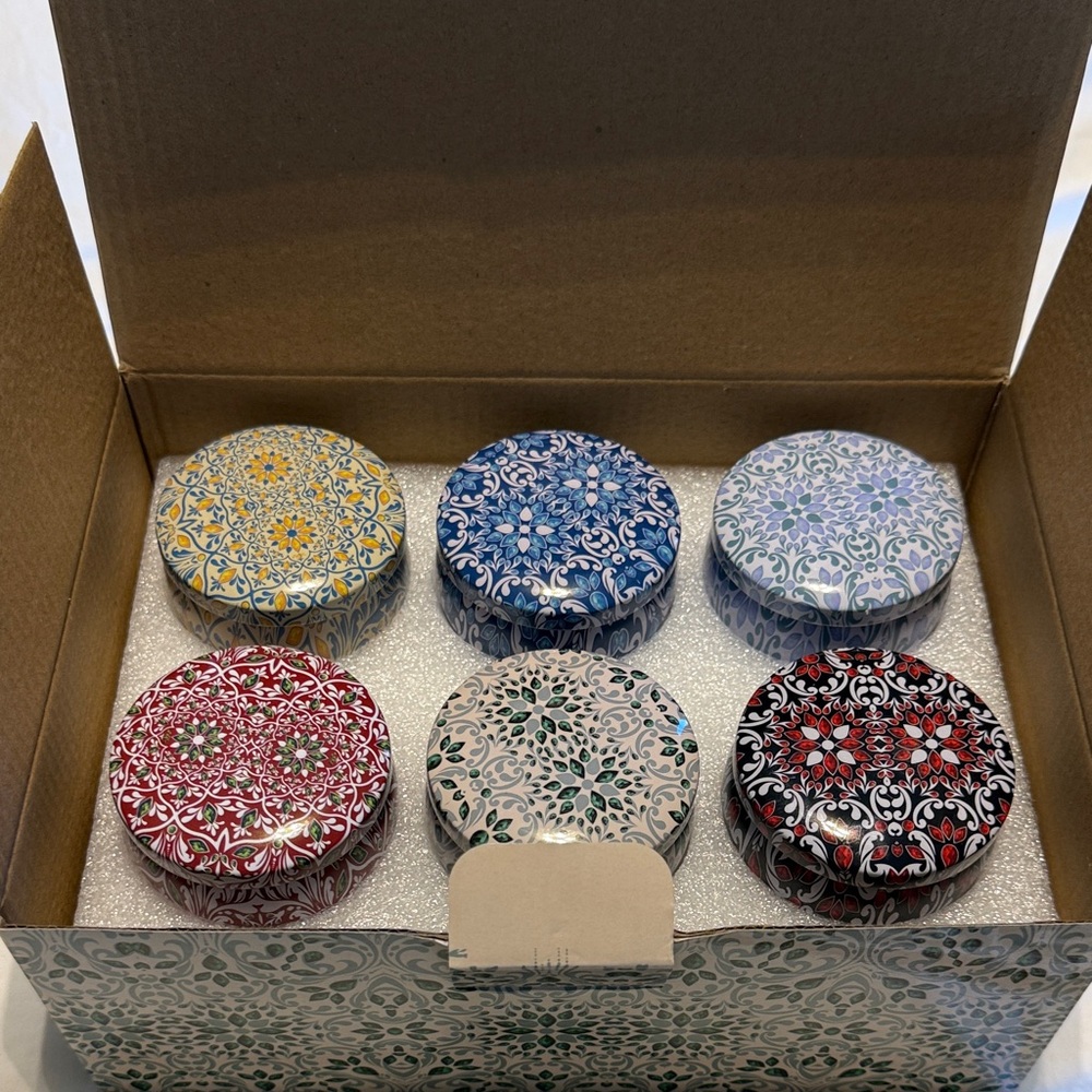 12 soy candles in box, brand new
